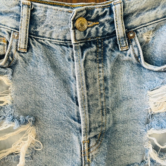 We the Free Big Sur Coast Boyfriend Denim Shorts 25 - Picture 7 of 10